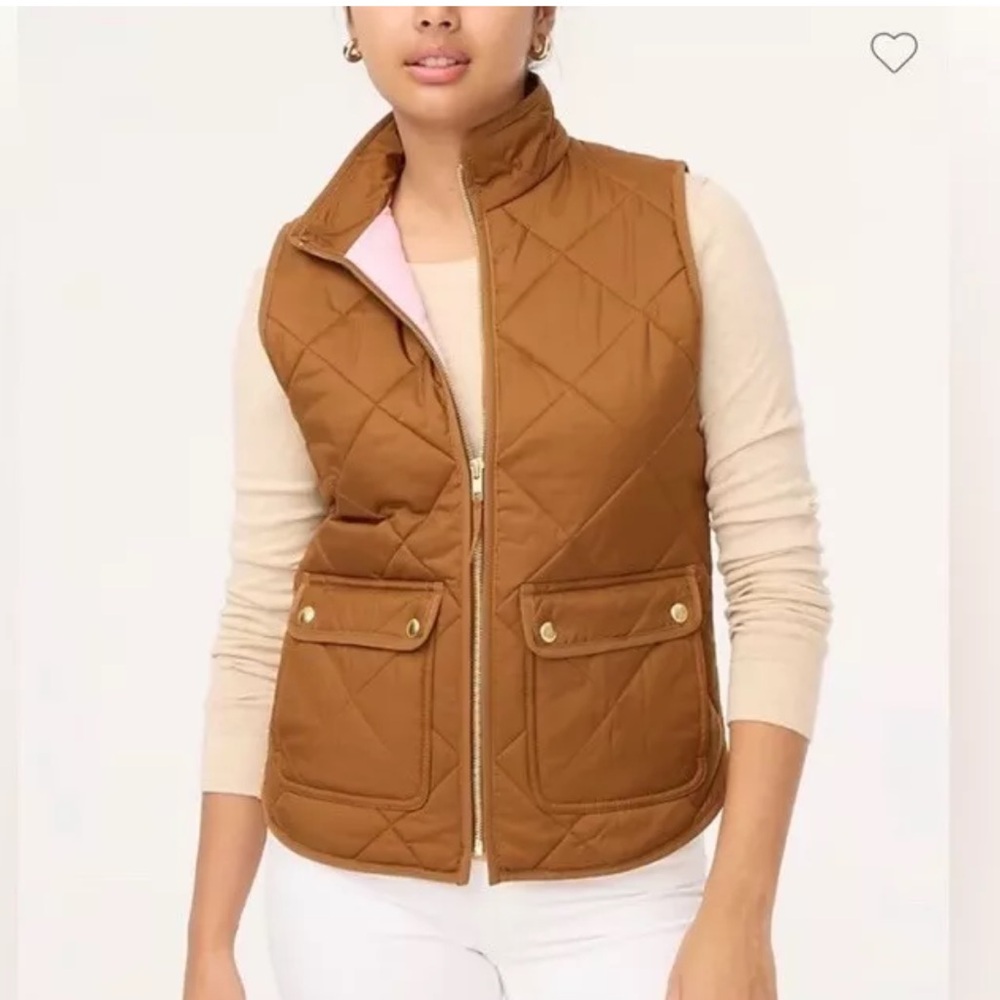 J Crew Women’s quilted vest. Large.